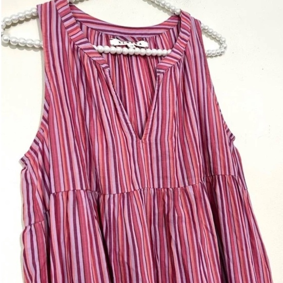 Xirena Elouise Burnt Lilac Tiered Sleeveless Dress SIZE XS - Picture 3 of 6